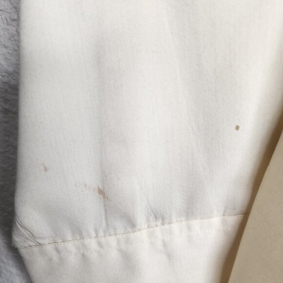 1970s Pierre Cardin Garcon Vintage Dress Shirt in Ivory Size L - Picture 6 of 10